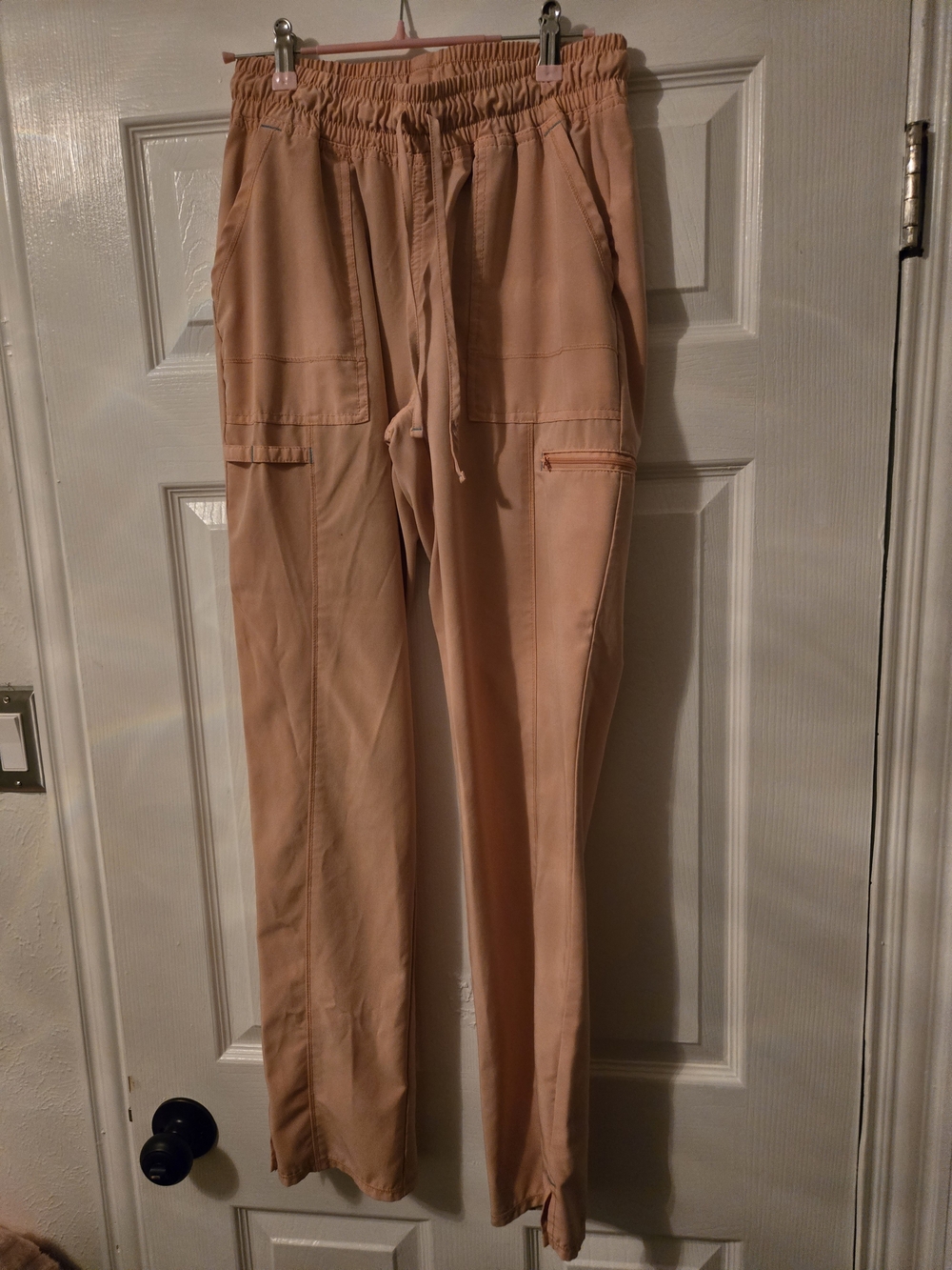 Scrubstar Women's Drawstring Utility Scrub Pants in Peach
